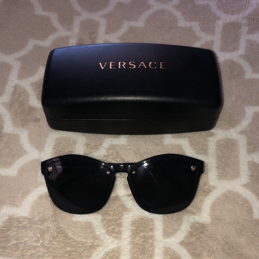 Versace Black Sunglasses with Case